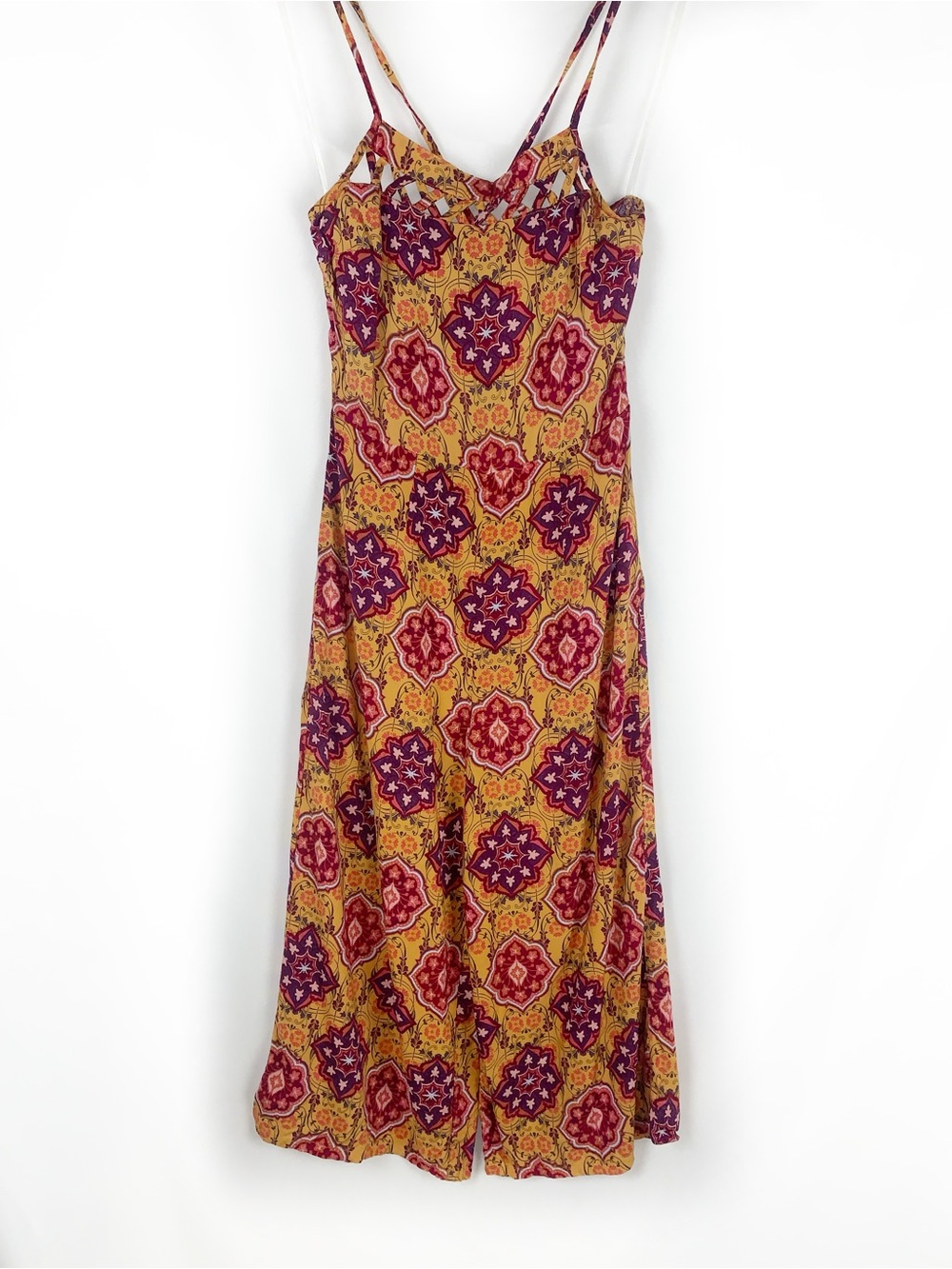 Xhilaration Boho Wide Leg Crop Jumpsuit